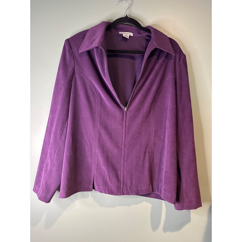 Notations 2pc Blazer Set XL/L Career Office Wear Pantsuit Neutral Workwear